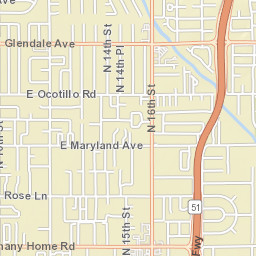 7024 N 12th St Phoenix AZ Street Map