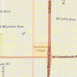 5800-5898 N 28th Dr Phoenix AZ Street Map