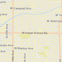 704-712 W Indian School Rd Phoenix Street Map