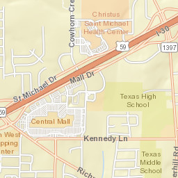Belt Rd Texarkana Texas Street Map