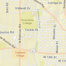 2600-2698 Stillwell Dr Texarkana TX Street Map