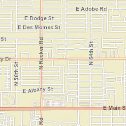 652 North Recker Road, Mesa, AZ 85205, USA Street Map