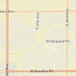 4338-4398 West Southern Avenue, Laveen Street Map