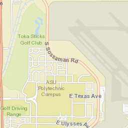 Innovation Way West, Arizona State University East Administra Street Map
