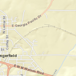 157-299 East W M Watson Boulevard, Daingerfield Street Map