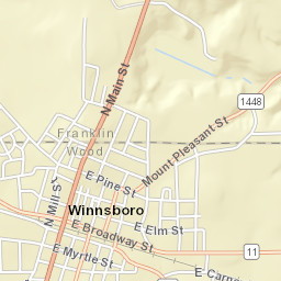 201-219 North Main Street, Winnsboro, TX Street Map