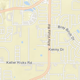 5016 Raisintree Drive Fort Worth TX Street Map