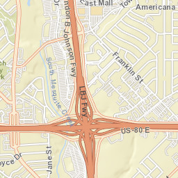 18601 Lyndon B Johnson Freeway Mesquite Street Map