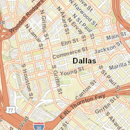 101-199 North Houston Street, Dallas, TX  Street Map