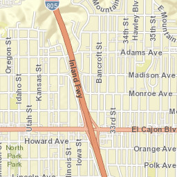 3300-3324 El Cajon Blvd, San Diego, CA 92104, USA Street Map