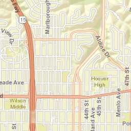 4243-4269 Madison Ave, San Diego, CA Street Map