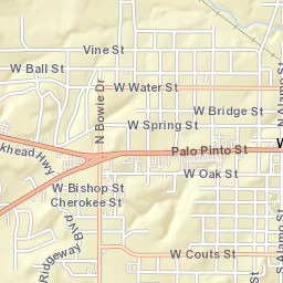 511 Chilton Street, Weatherford, TX Street Map