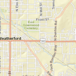 101 West Church Street, Weatherford, TX Street Map