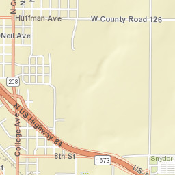 1106-1344 U.S. 84, Snyder, TX 79549, USA Street Map