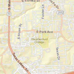 1917 Martin Drive, Weatherford, TX Street Map