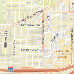 3928-3934 Collinwood Avenue Fort Worth Street Map