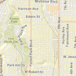 1300-1398 West Richmond Avenue, Fort Worth Street Map