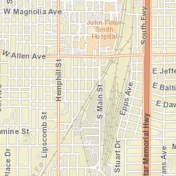 2314 Lipscomb Street Fort Worth TX Street Map