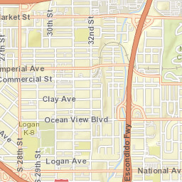 2175-2193 Ocean View Blvd, San Diego, CA 92113, USA Street Map