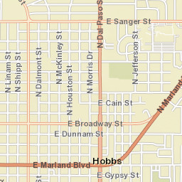 301 North Turner Street, Hobbs, NM 88240 Street Map