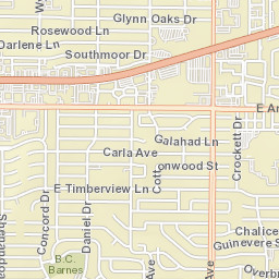 1901 East Arkansas Lane, Arlington, TX Street Map