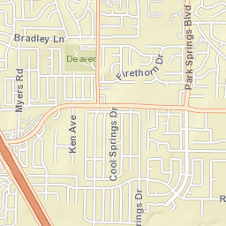 6445 Big Springs Drive, Arlington, TX Street Map