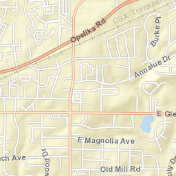 Cherry Street, Auburn, AL 36830, America Street Map