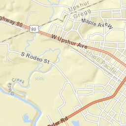 1200-1298 West Upshur Avenue Street Map