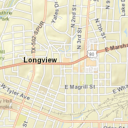 1300 North 6th Street, Longview, TX Street Map