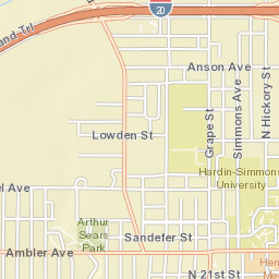 2299 Hickory Street Abilene TX 79601 Street Map