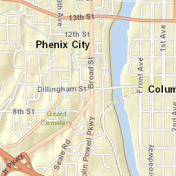 104 8th Street, Columbus, GA 31901 Street Map