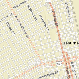 741 North Wilhite Street, Cleburne, TX Street Map