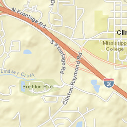 101-133 West College Street, Clinton, MS Street Map