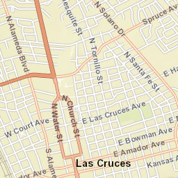 101-199 East Griggs Avenue, Las Cruces, NM Street Map