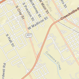 1116 South Carlton Street, Ennis, TX  Street Map