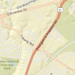 Devereaux Drive Natchez MS 39120 Street Map