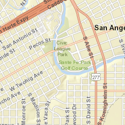 West River Drive, San Angelo, TX 76903 Street Map