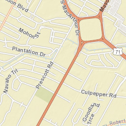 2100-2104 Custers Drive, Alexandria, LA Street Map