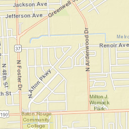 579-723 North Ardenwood Drive, Baton Rouge Street Map