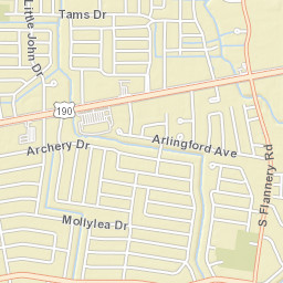 12345-12389 East Robin Hood Drive Street Map