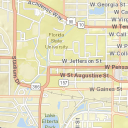 Champions Way, Florida State University Street Map