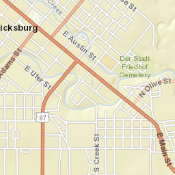 101-151 South Adams Street, Fredericksburg Street Map