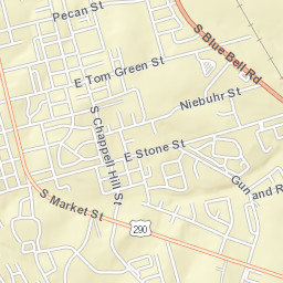 2116-2202 South Market Street, Brenham Street Map