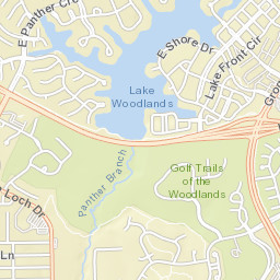 East Shore Drive, The Woodlands, TX 77380 Street Map