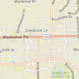12430 Oxford Park Drive Houston TX Street Map