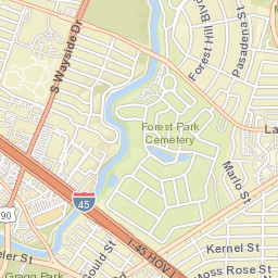 465-499 South 75th Street Houston TX Street Map