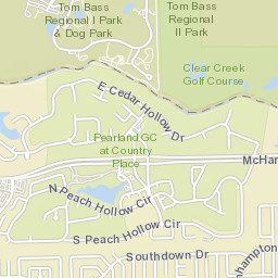 Country Place Boulevard Pearland TX Street Map