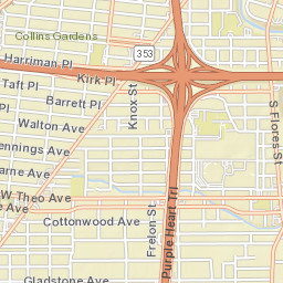 213-223 North Park Boulevard, San Antonio Street Map