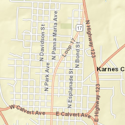 100-160 West Calvert Avenue, Karnes City, TX  Street Map