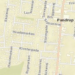 Pandrup Street Map